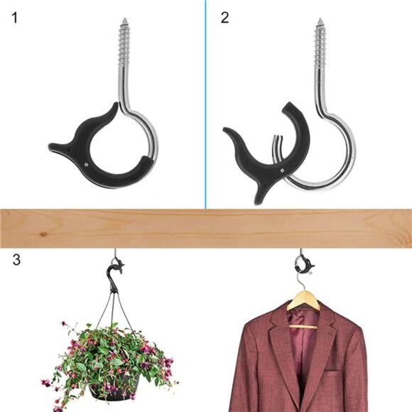 20 Pack Light Hooks for Outside String Lights, Hooks for Outdoor String Lights - Picture 3 of 7